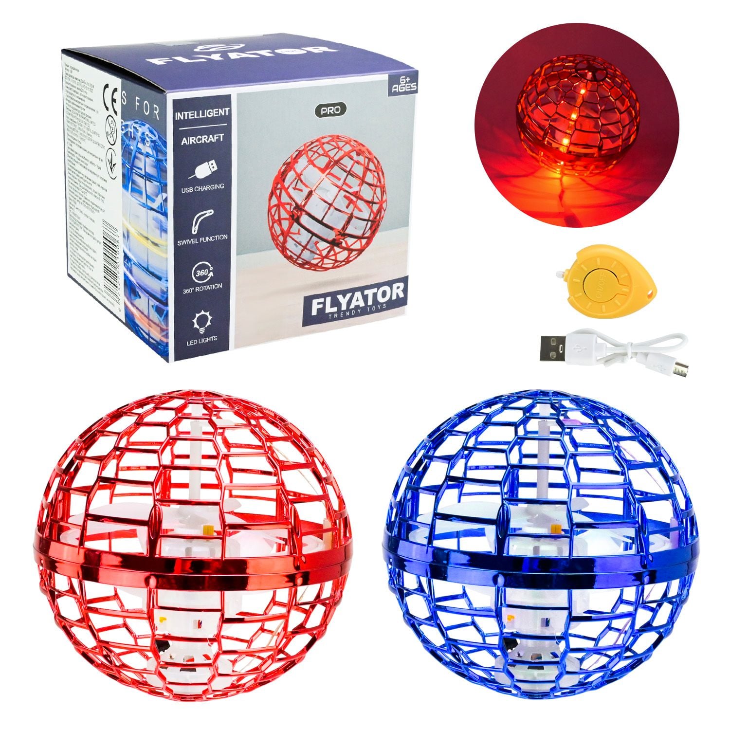 Куля літаюча індукційна світло USB зарядне коробка 10*10*10см 368 Китай