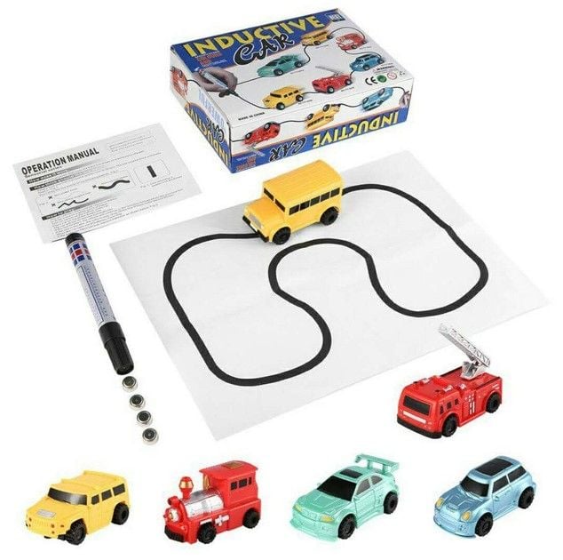 Машина індукційна їде по намальованій лінії  у коробці 19*14*5см 777-005 Китай