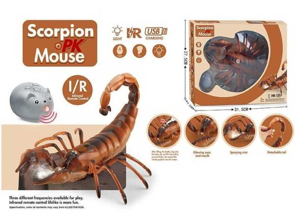 Скорпіон Р/У вмонтований аккумулятор пульт парогенератор в коробці 31*27*9см TT6023A Китай