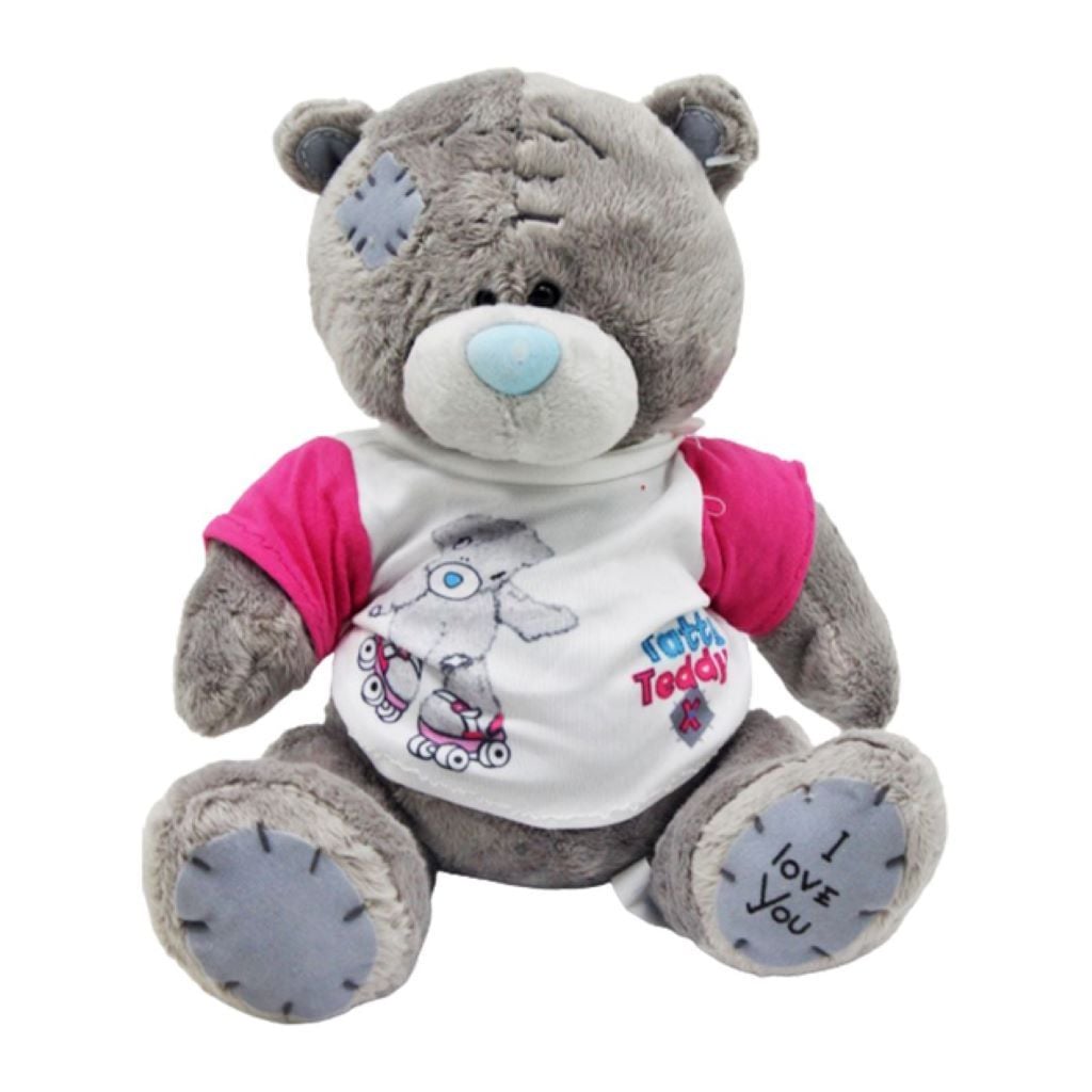 М'яка іграшка Ведмедик Тедді сидячий в кофтині 20см M12599 Китай