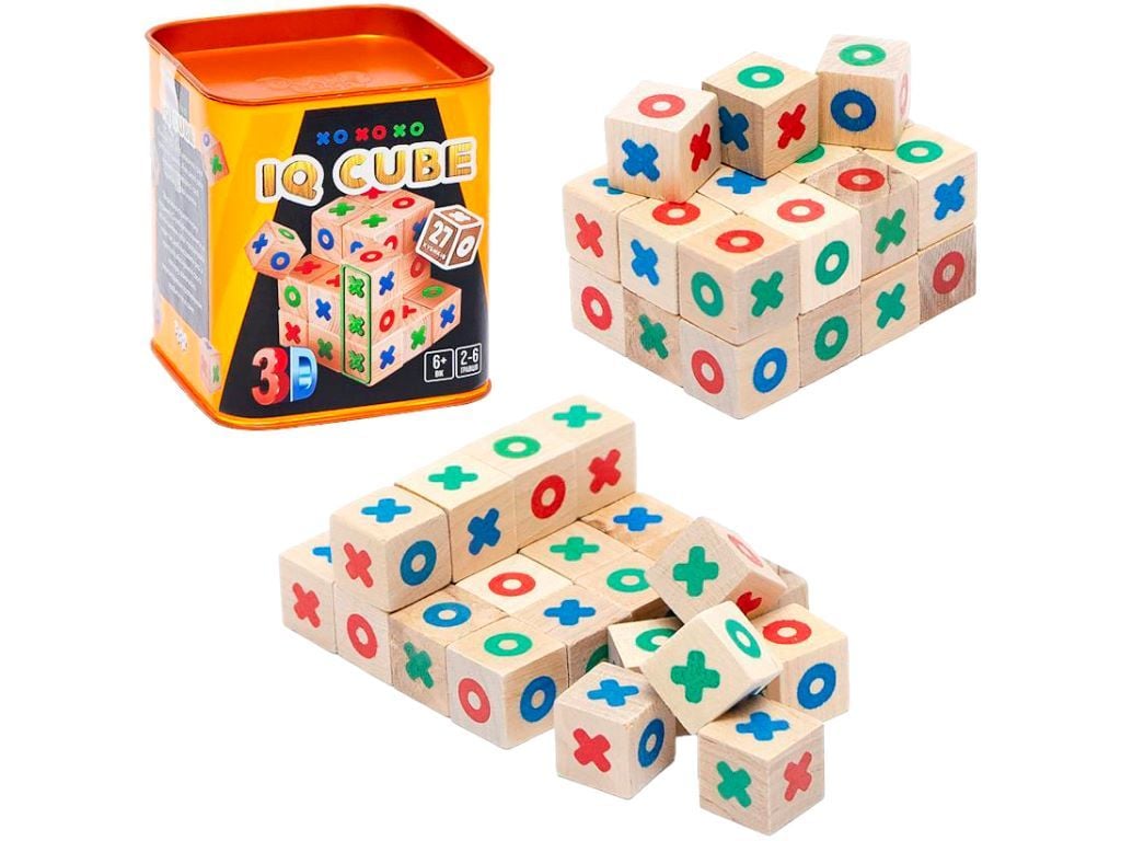 Настільна гра розважальна IQ Cube 27шт укр у коробці 10*9*9см G-IQC-01-01U Danko toys