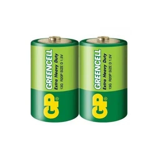 Батарейка бочка GREENCELL сольова 1,5V 1шт 13G/R20 GP