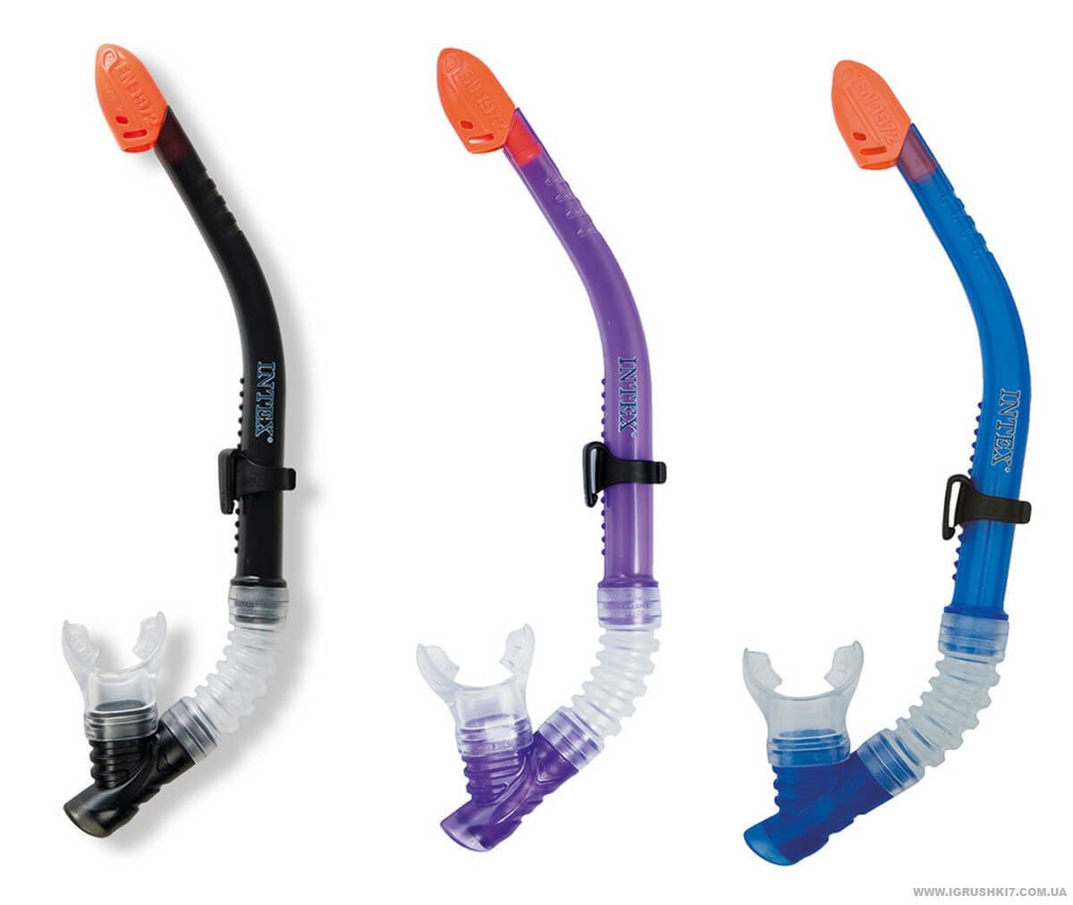 Трубка для плавання під водою Профі сілікон 8+ 55924 intex