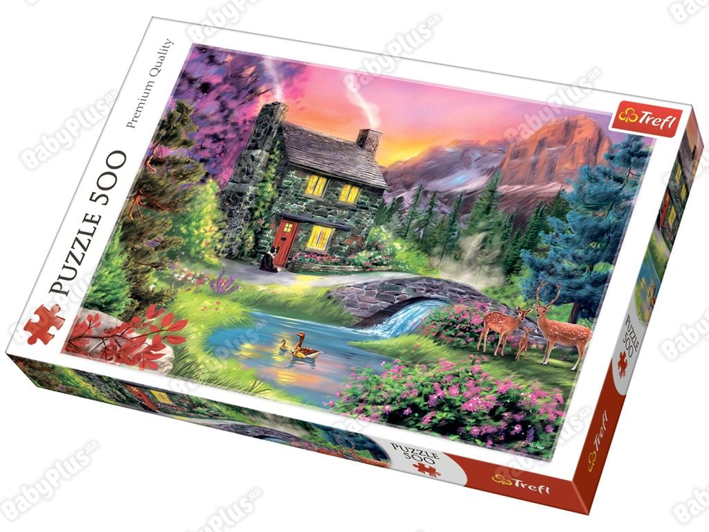 Пазли 500ел  Гірська іділія 48*34см в коробці 37325 Trefi