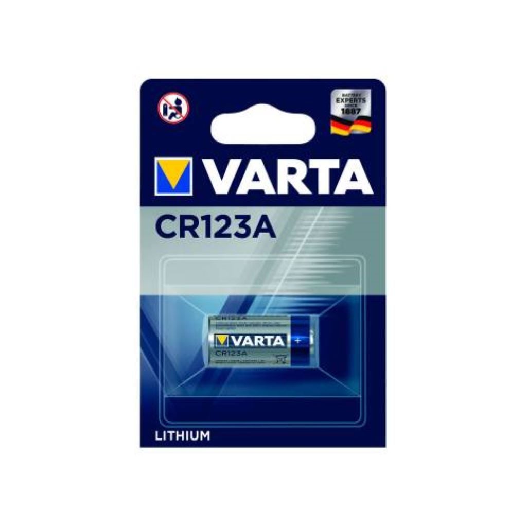 Батарейка CR123 3V на планшеті CR123A Varta