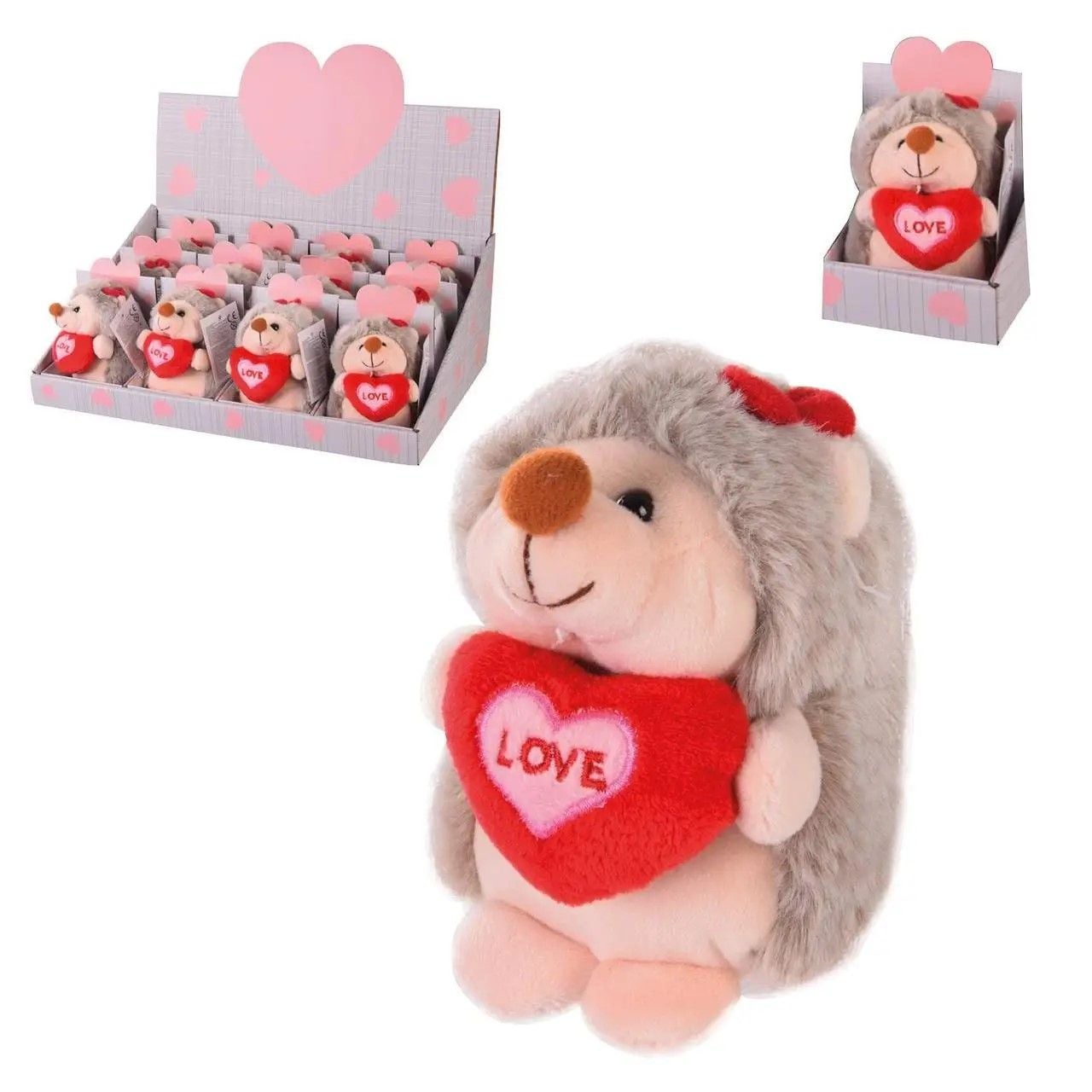 М'яка іграшка Їжачок з серцем в коробці 1572 Китай