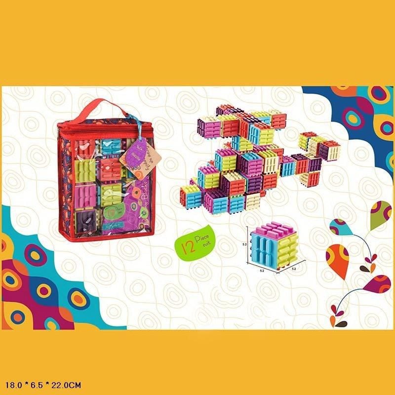 Конструктор 12ел у сумці на блискавці 18*6*22см 9929E Китай