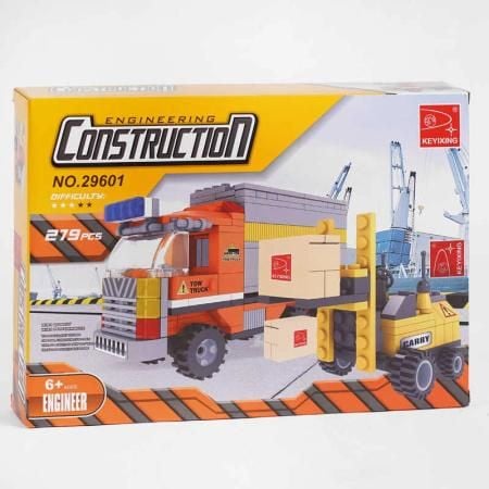 Конструктор 279д Спецтехніка погрузчик коробка 35*25*5см 29601 KEYIXING