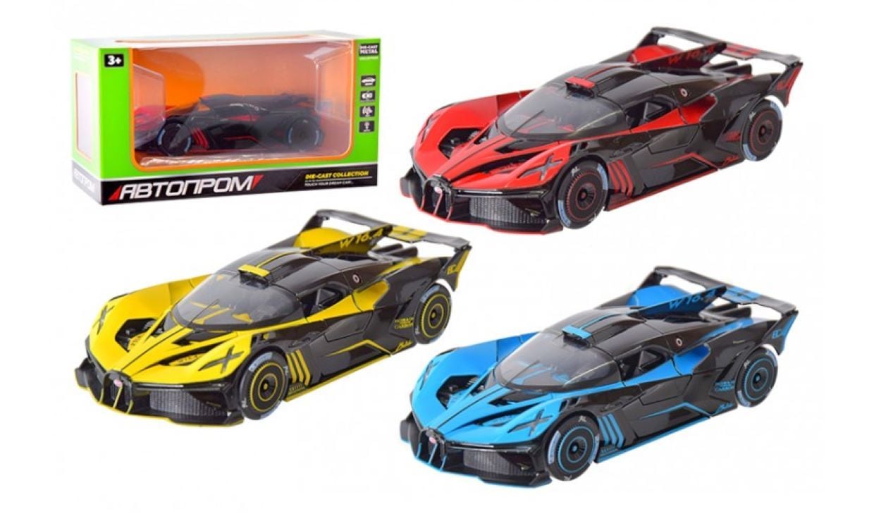 Машина металева 1:24 звук світло двері відчиняються в коробці 25*11,5*13см 2400 Автопром