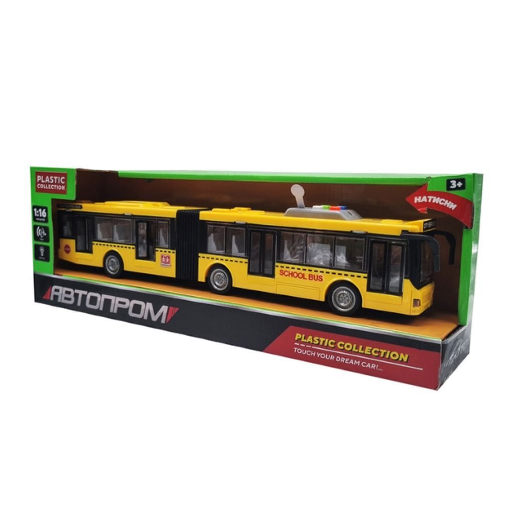 Автобус 1:16 на бат муз світло коробка 48*16,5*10,5см 7950AB Автопром
