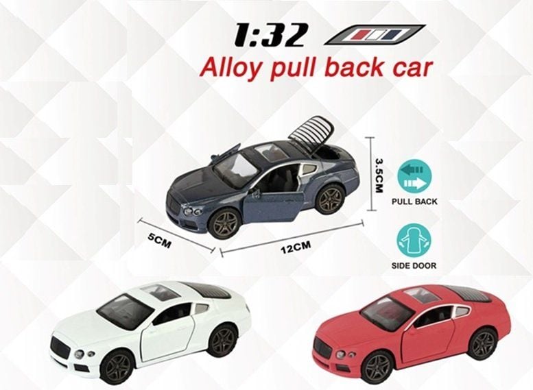 Машина метал 1:32 відкрив двері інерція коробка 16*7*6си 3669 Автопром