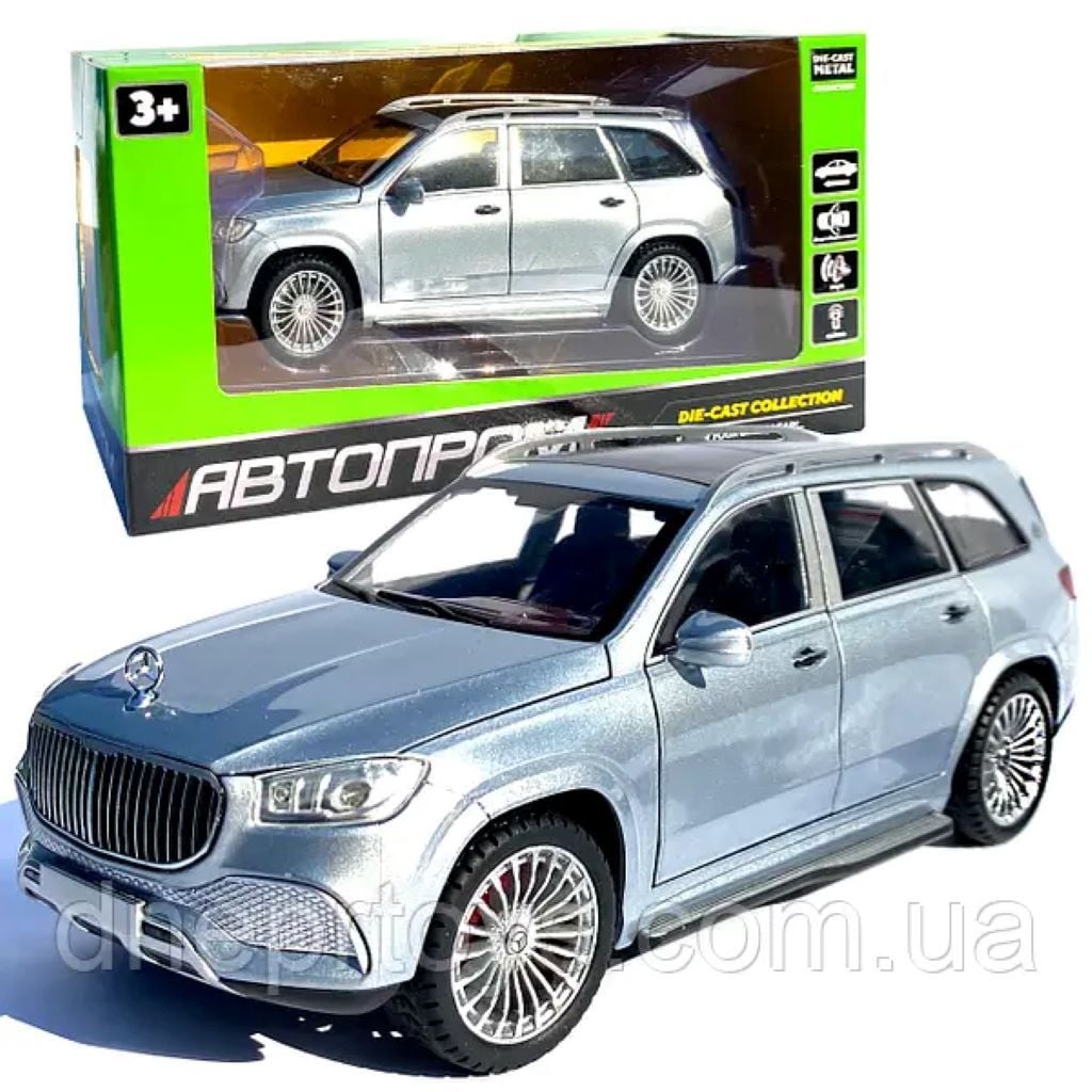 Машина металева 1:24 звук світло відкр двері у коробці 27*13,8*11см 7572 Автопром