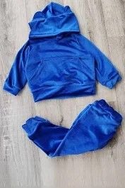 Костюм велюр з каптуром 98-128р мікс кольорів 999496 Vivatex 98-128рр