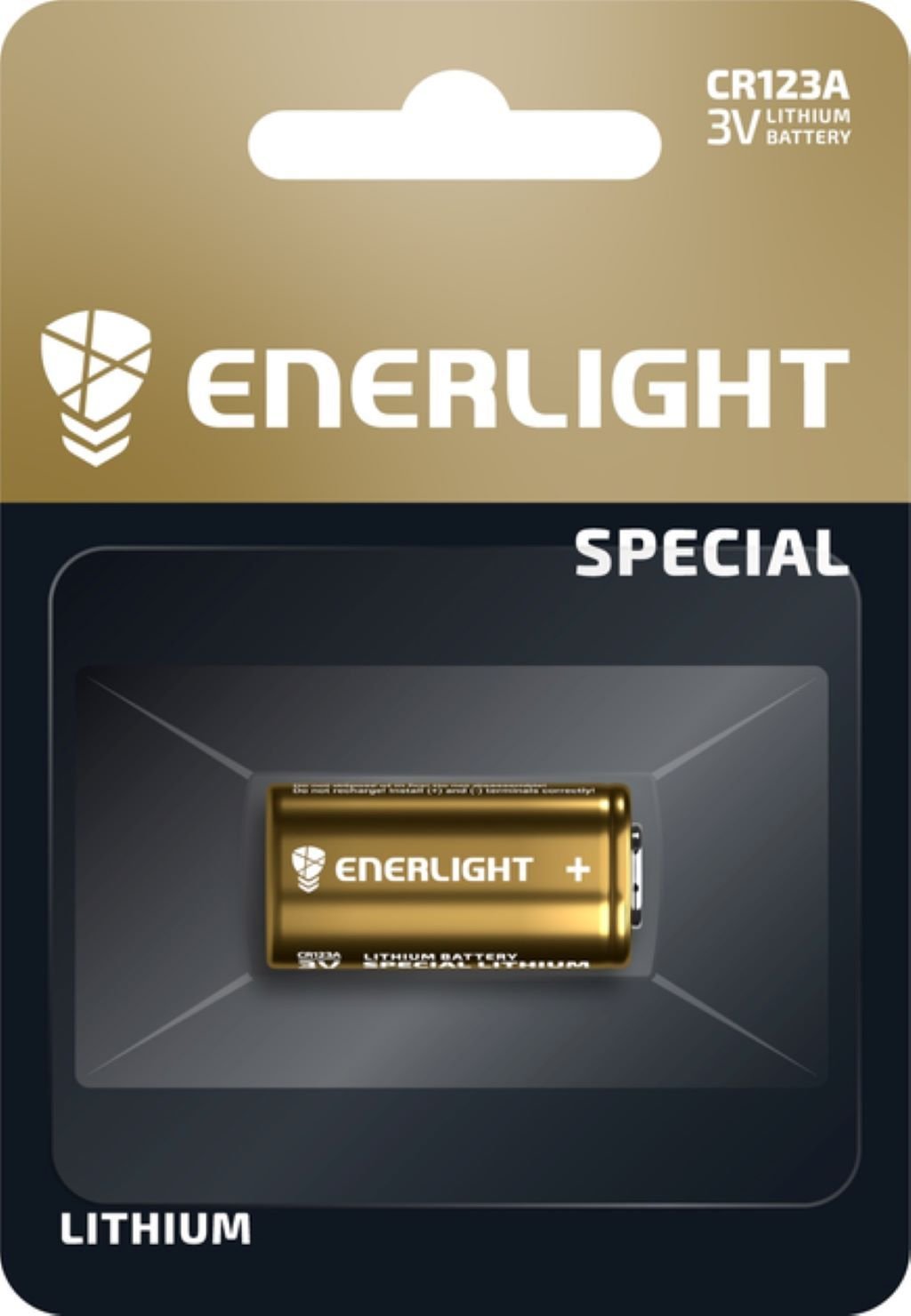 Батарейка ENERLIGHT на планшеті CR123A Китай