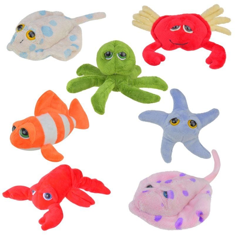 М'яка іграшка морські тварини 15 см мікс M45508 Китай