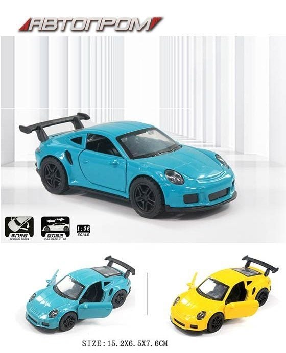 Машина метал 1:36 інерція відкр двері у коробці 16*7*7см 3698 Автопром