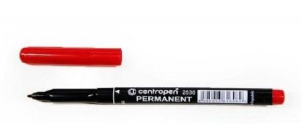 Маркер перманентний 1мм червоний 2536 Centropen