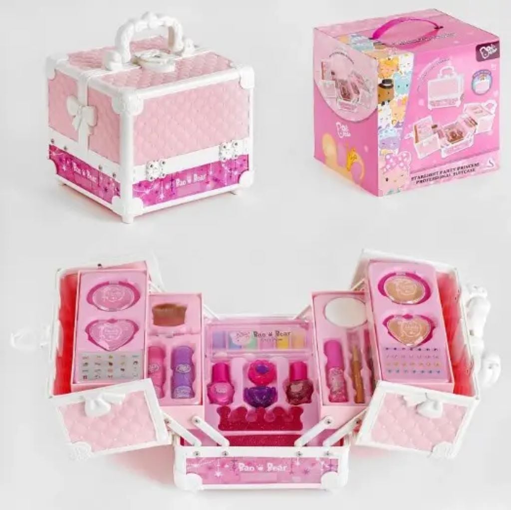 Косметика набір у валізі 21 предмет у коробці 24*24*24см J1057 Китай