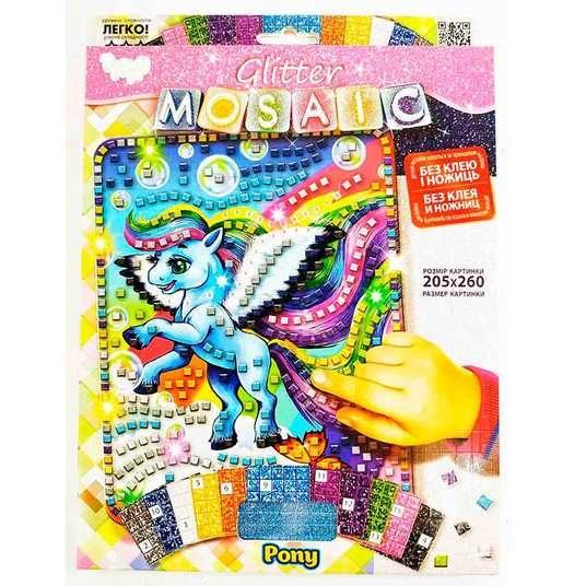 Блискуча мозаїка Pony в коробці 29*21*1см БМ-03-06 danko toys