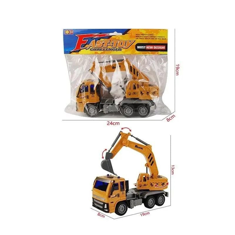 Машина Будтехніка пластик інерція 20см в пакеті 24*8*19см 101-14 Китай