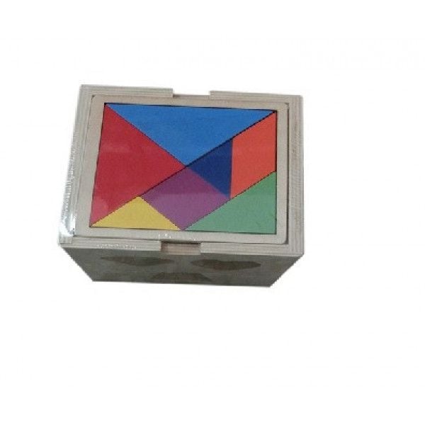 Дерев'яна логіка тангран сортер у плівці 17*17см KJ822 Китай