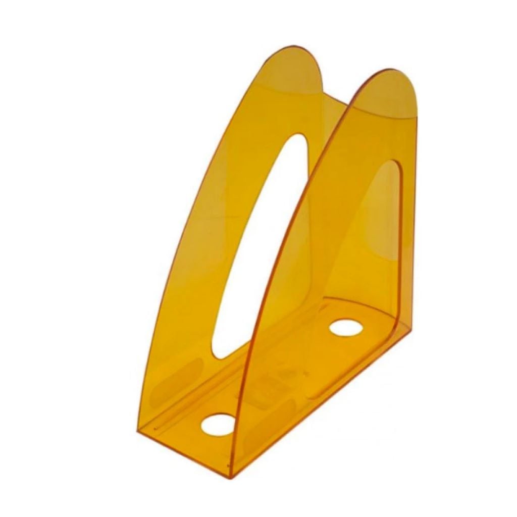 Лоток для документів з  пластику вертикальний жовтий 9*24см 80616 альянс