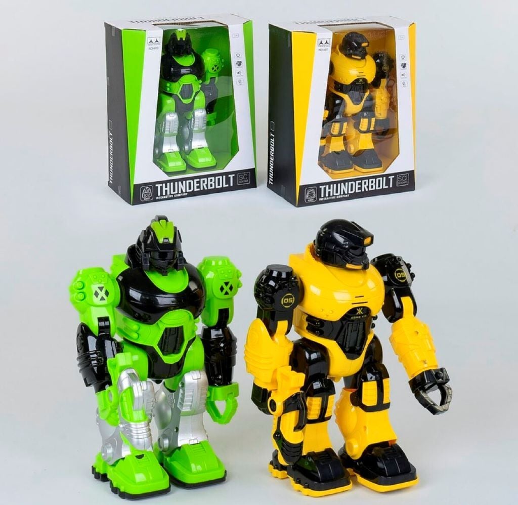 Робот 25см світло звук у коробці 30*24*12см 607/9 Китай