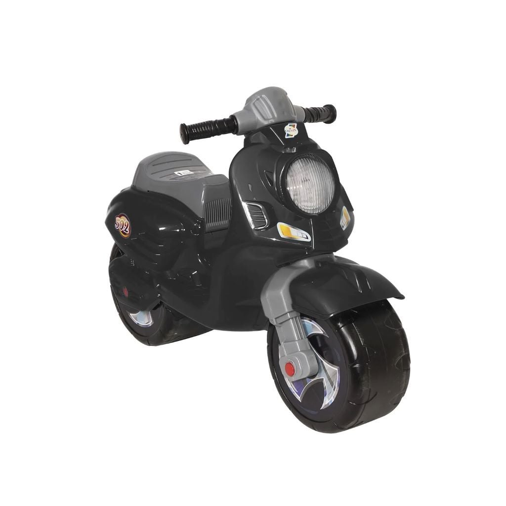 Толокар скутер 2х колісний чорний пластик 502чор Оріон