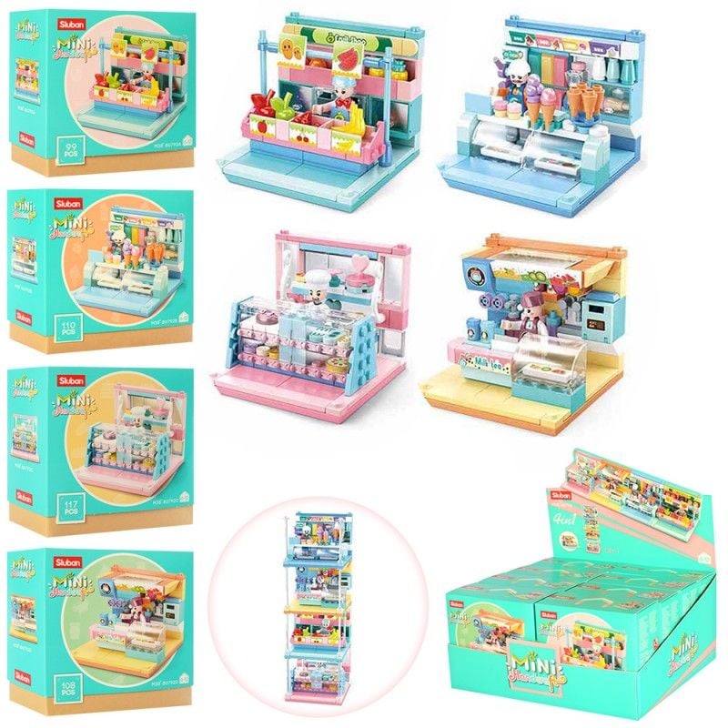 Конструктор 99+дет Mini Handcraft магазин фігурка у коробці 14,5*14,5*6см M38-B0792 sluban