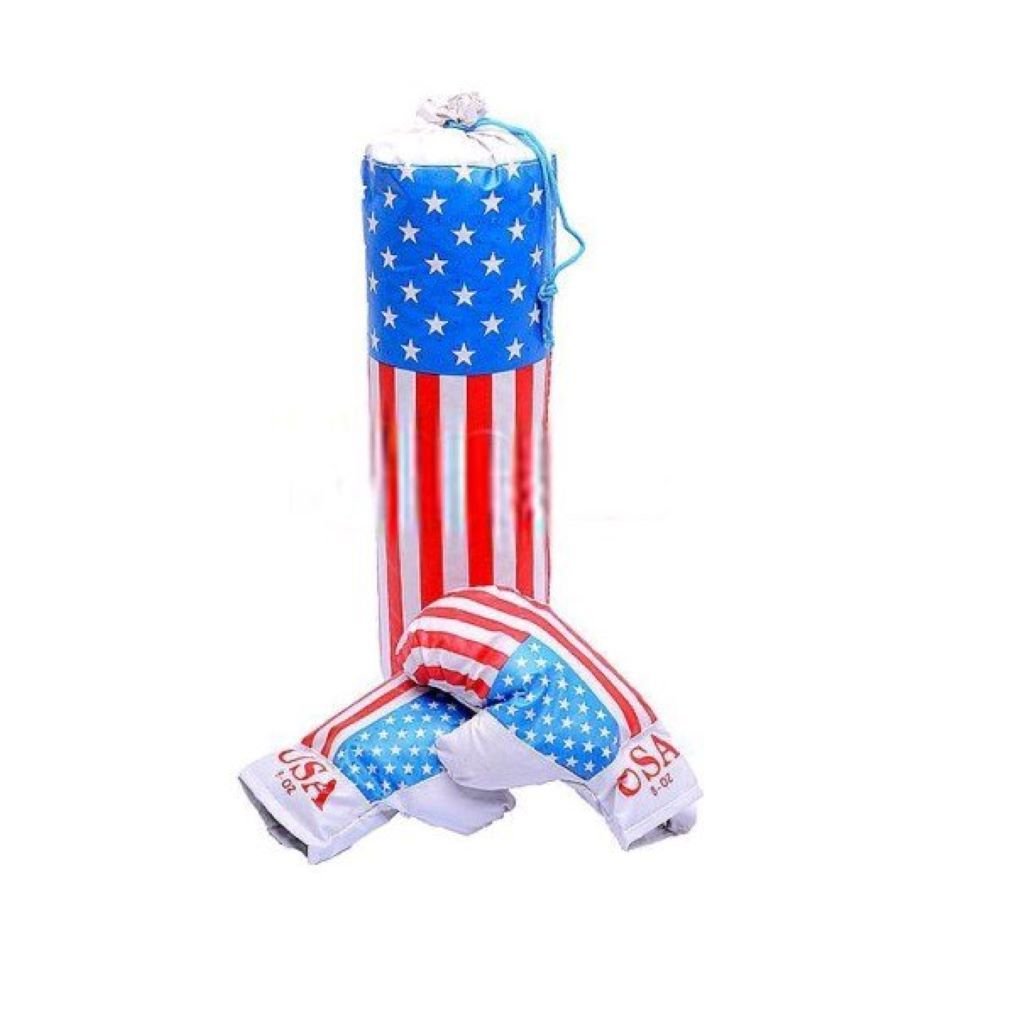 Бокс средня Америка груша+перчатки пакет M-USA 11305 danko toys