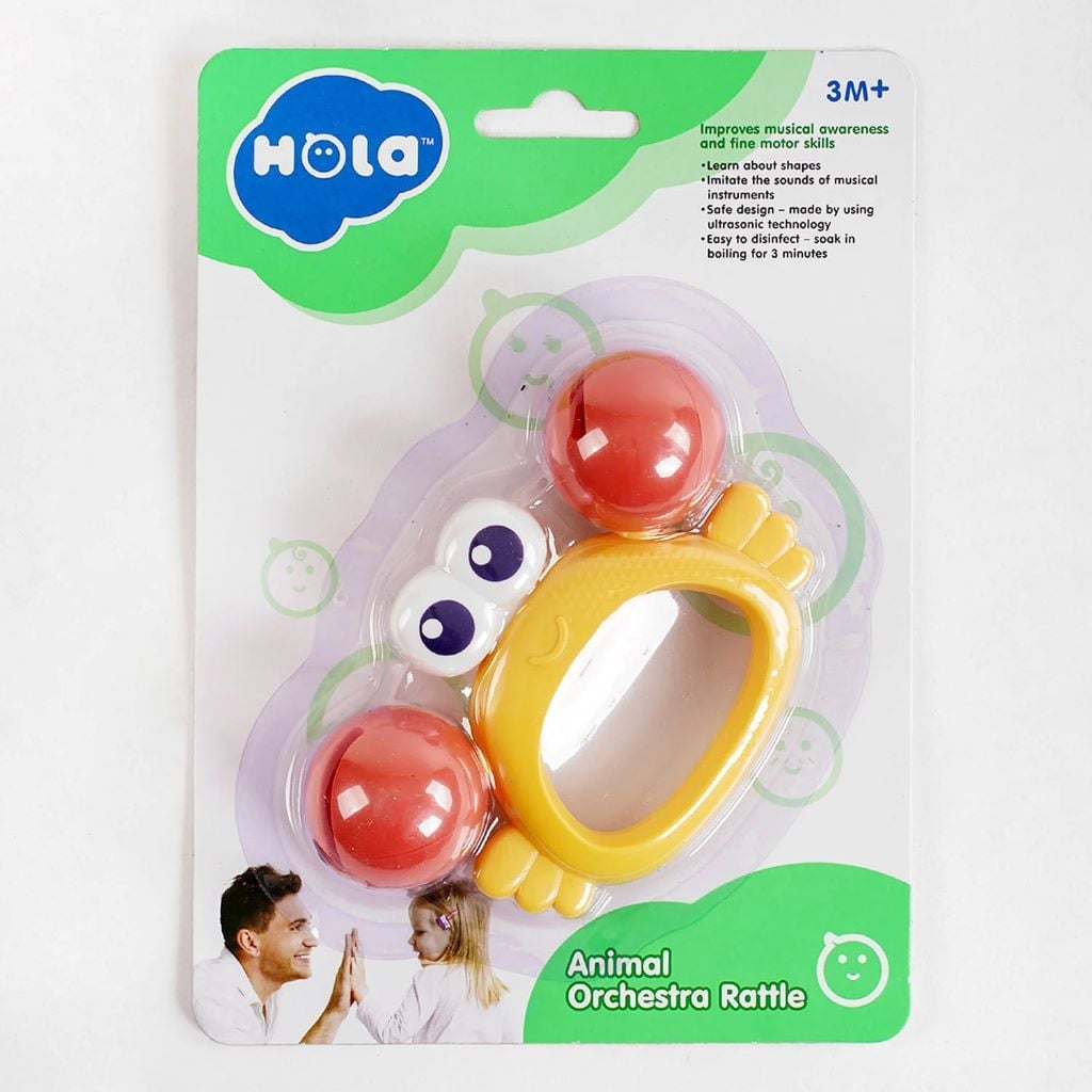 Брязкальце Краб на листі 19*14см E318B-3 NOLA