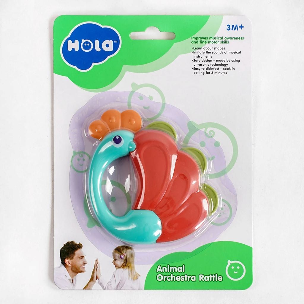 Брязкальце Павич на листі 19*14см E318B-1 NOLA