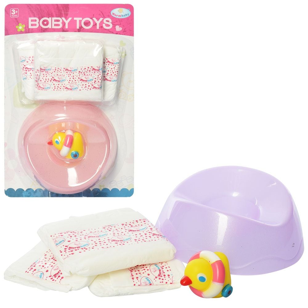 Аксесуари для пупса 3 памперси горщик пискавка планшет 33*21см WZJ-PJ05 Китай