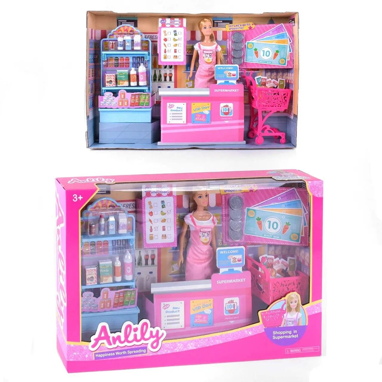 Лялька магазин візок аксесуари у коробці 50*31*8см 99281 Китай