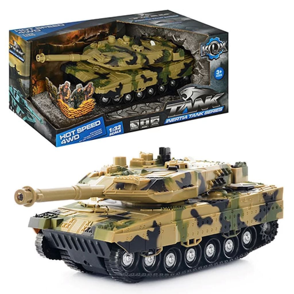 Танк музичний інерція світло звук коробка 27*13*11см KLX700-3 Китай