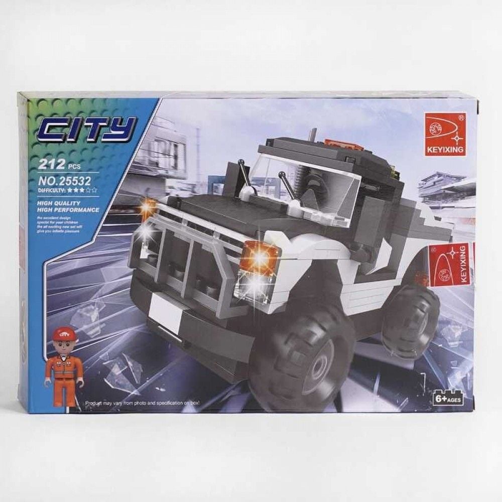 Конструктор 212д Позашляховик спецслужб  коробка 32*22*5см 25532 KEYIXING