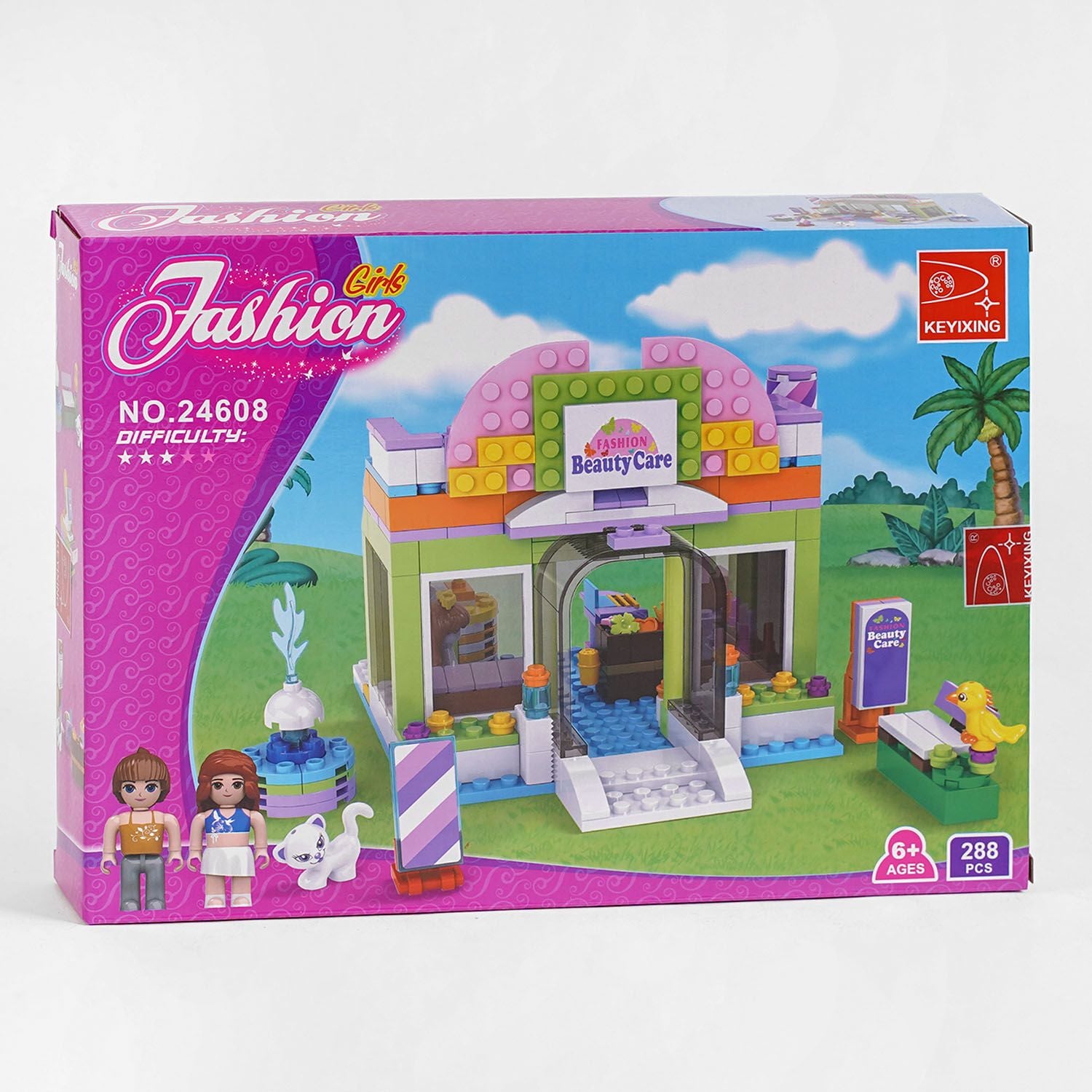 Конструктор 285д Fashion Girls  Дім у коробці 34*24*5см 24608 KEYIXING