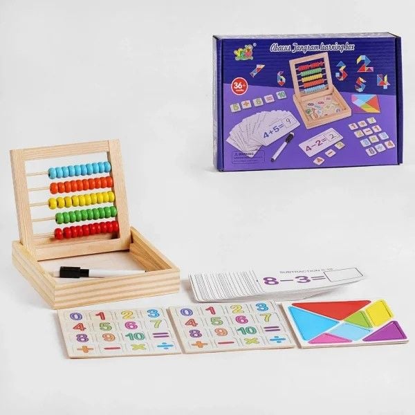 Дерево логіка Математика набір з рахівницею коробка 24*15*3,5см 52608 Китай