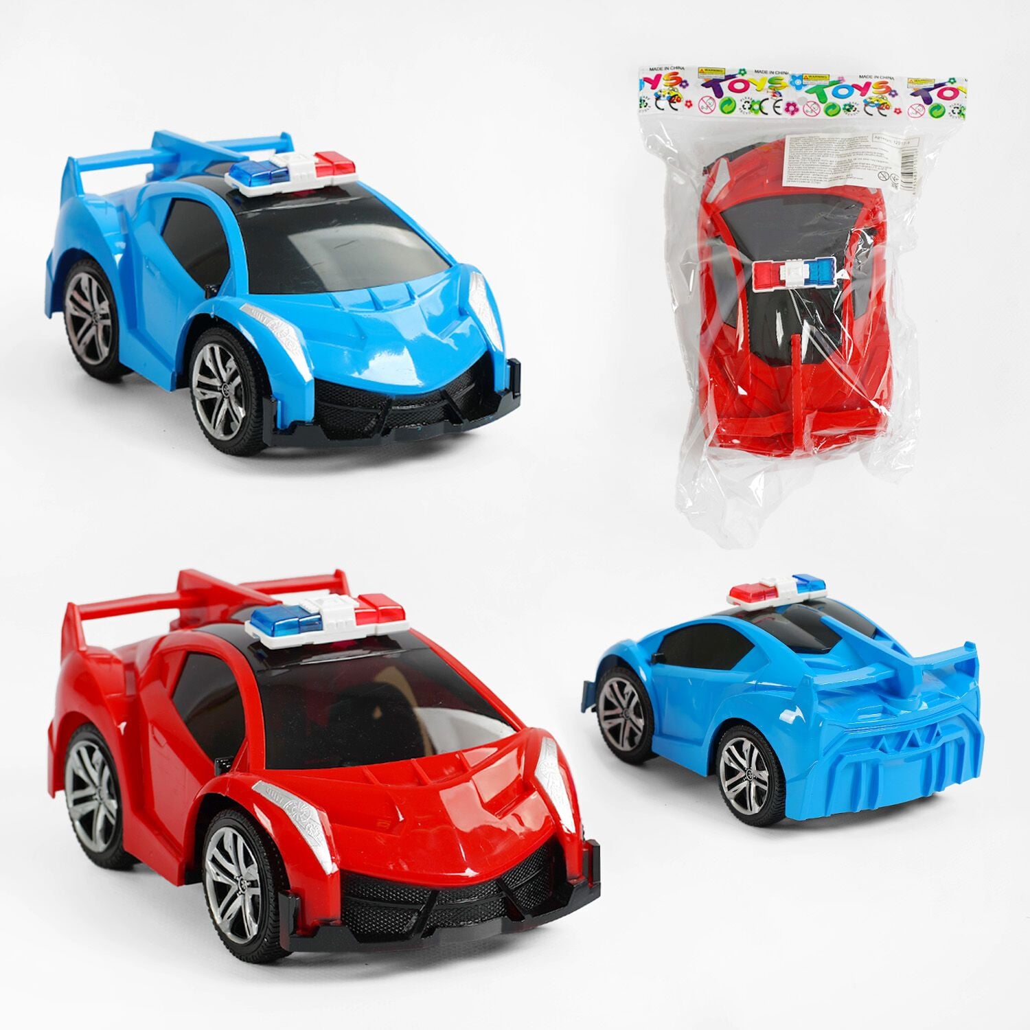 Машина Поліція пластик  інерція 2 кольори 17см в пакеті 12017-4 Китай