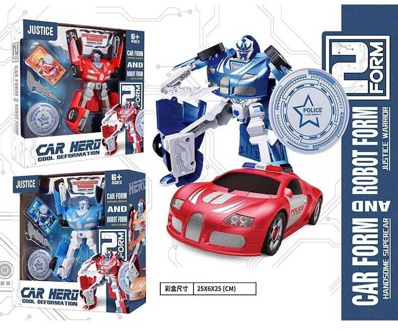 Трансформер  CAR HERO з аксесуарами у коробці 25*25*6см 5001A Китай