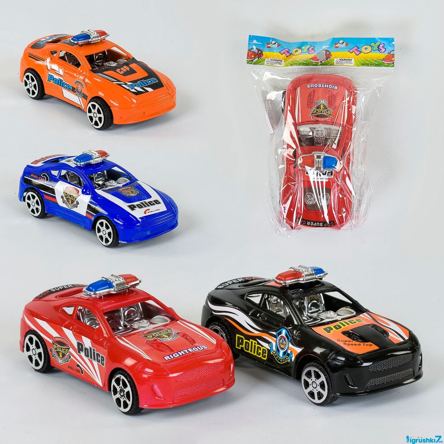 Машина Поліція  інерция10см в пакеті 238 Китай
