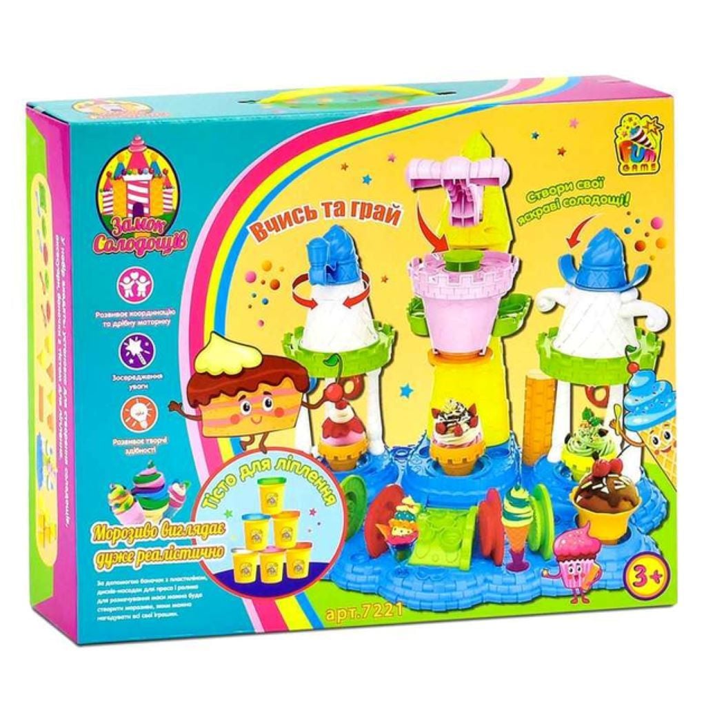 Набір для творчесті тісто для ліплення Замок Солодощів у коробці 42*35*10см 7221 Fun Game