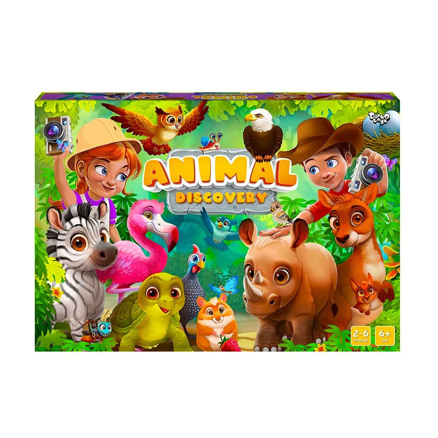 Настільна гра Animal Discovery коробка 37*25*4см G-AD-01-01-U danko toys