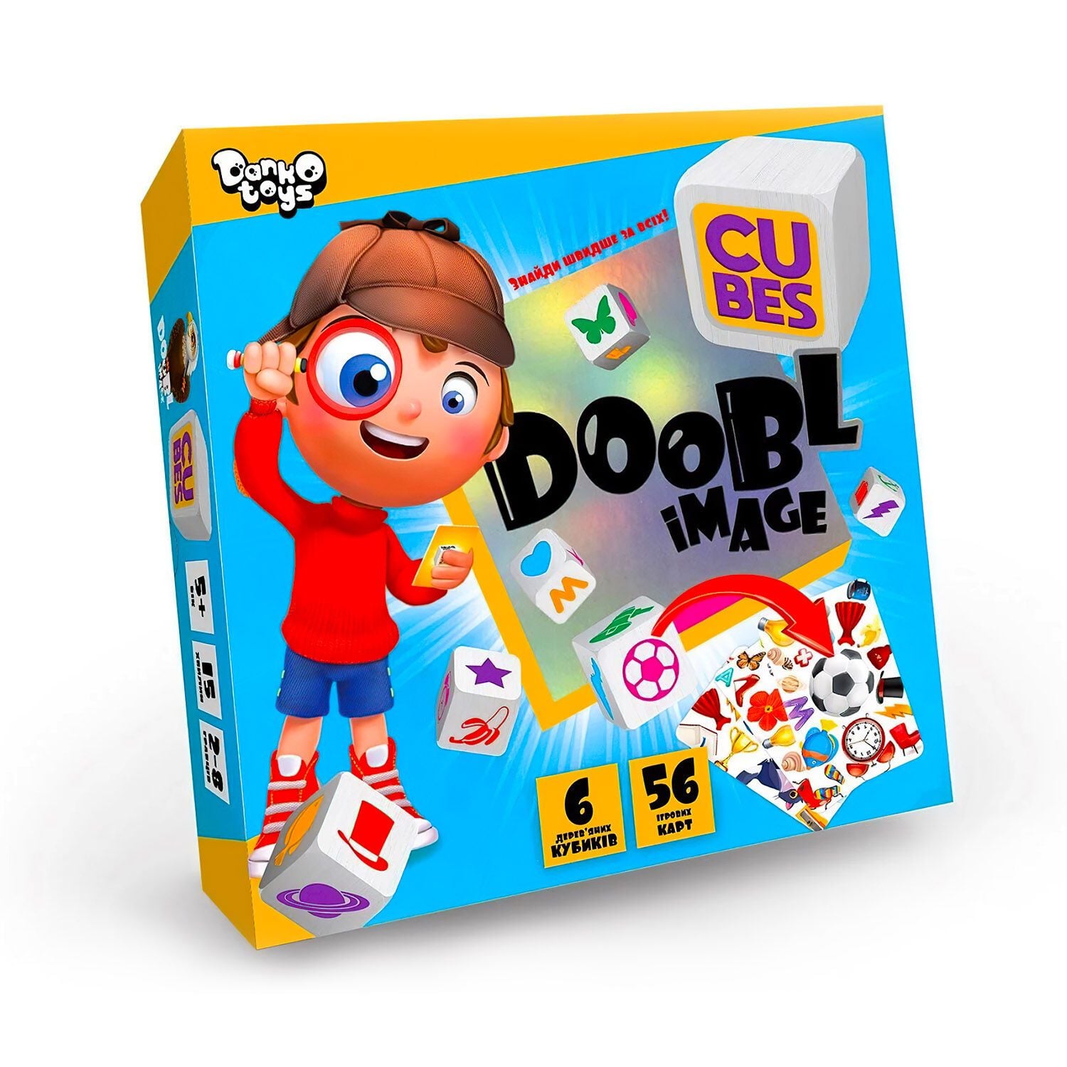Настільна гра Doobl Image Cubes 56 карток у коробці 18*18*4см DBI-04-01U Danko toys
