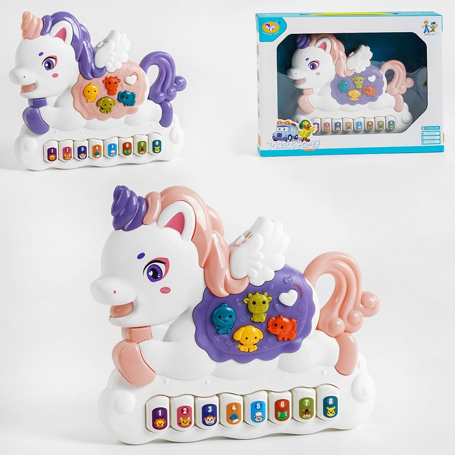 Піаніно звуки  тварин мелодії на батар коробка 28*21*5см 855-113A Китай