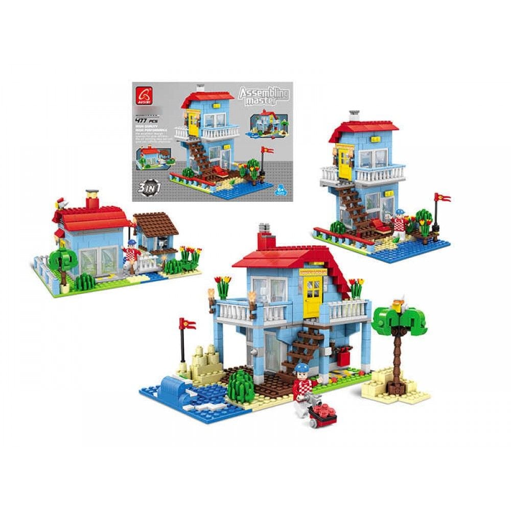 Конструктор 477д Assembling master3в1 Будинок коробка 47*35*6,5cм 25816 KEYIXING