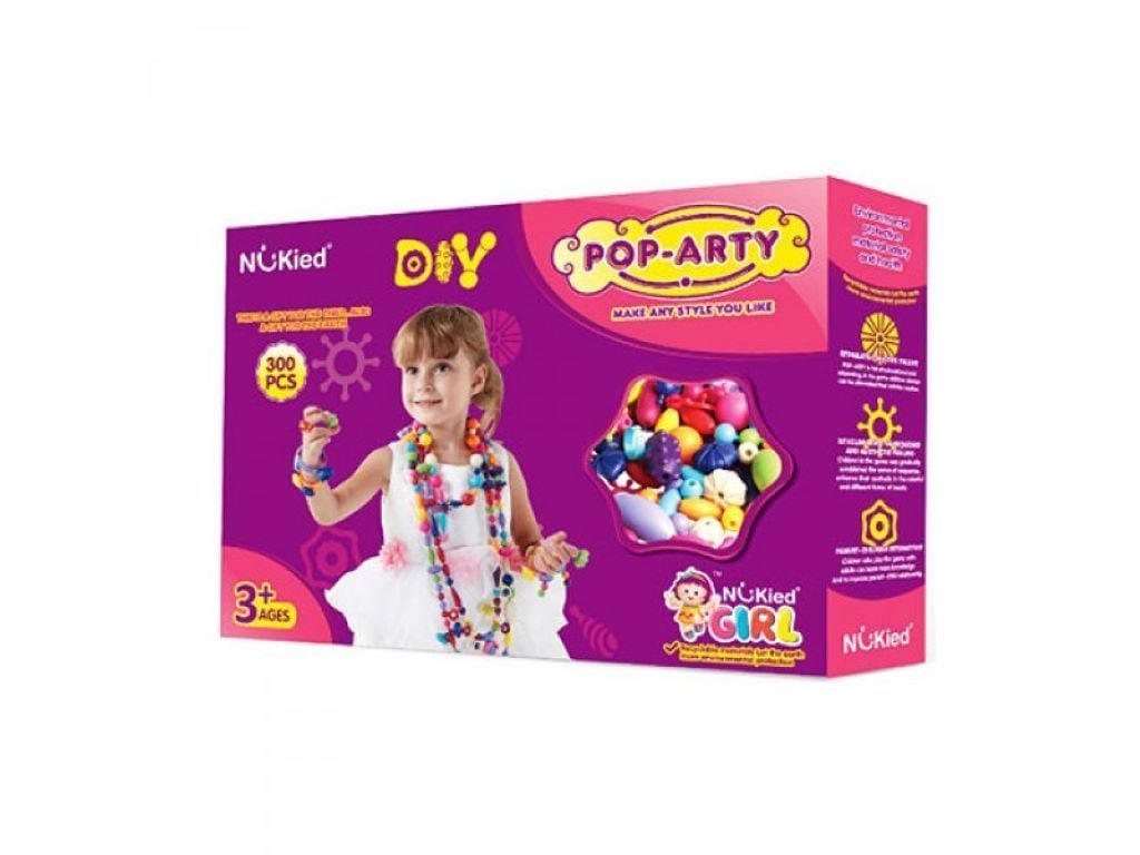 Прикраси своїми руками Pop-Art 300дер намистин що самоз'єднуються  коробка 33*28*6см HS6620 Китай