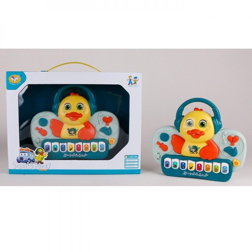 Піаніно каченя звуки  тварин мелодії на батар коробка 28*21*5см 855-116A Китай