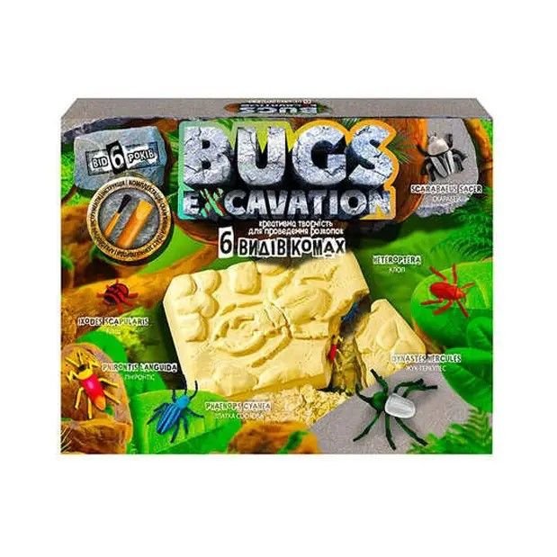 Розкопки Жуки Bugs EXcavation 6 видів комах у коробці 23*19*5см BEX-01-05U Danko toys