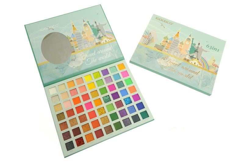 Набір косметики тіні 63в1 в коробці 25*20,5 1,5см LK2876 Китай